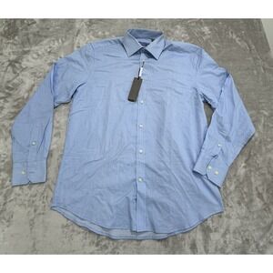 Man Code Classic Fit Blue Striped Long Sleeve Dress Shirt - Menswear New‎ w/ Tag